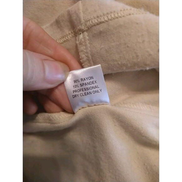 Torn By Ronnie Cobo Maxi Long Sleeve Tan Dress Sm Boho Sexy Beachy Hippie - Picture 10 of 11